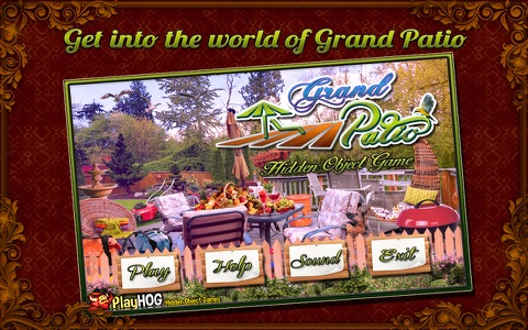Grand Patio Hidden Object Game screenshot 3