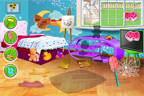 Mommy Kids Cleaning Helper - Home Cleanup games for girls & kids screenshot 3