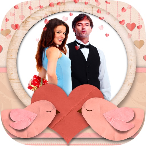 Romantic photo frames - Photomontage and image editor to frame love with your partner icon