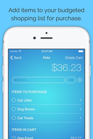 Budge - Budget Your Shopping Lists screenshot 2