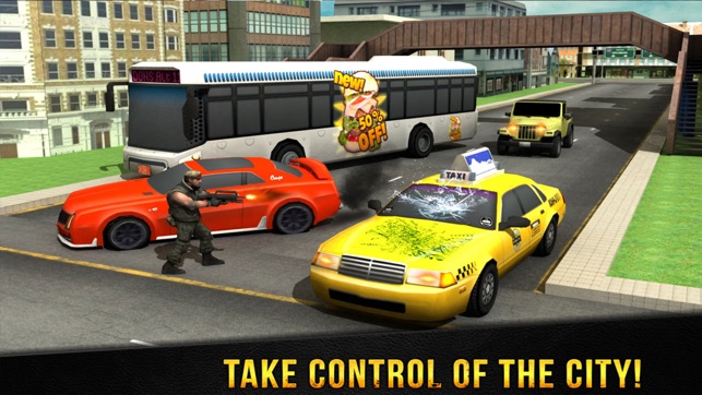 Urban City Car Gang Crime Wars 3D