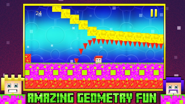 Geometry Cube Runner- Hopper dash Avoid the Red Spike screenshot-4
