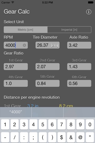 Gear Calculator Plus screenshot 3