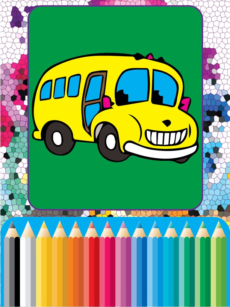 【图】My ABC Cartoon School Bus Coloring Games for Kids(截图3)