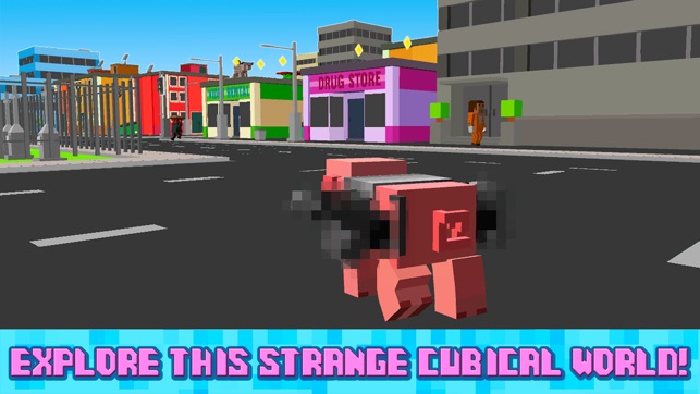 Blockhead Pig City Rampage 3D(圖2)-速報App