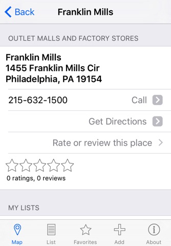 Shopping and Outlet Malls Locator screenshot 2