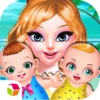 Sweet Twins' Summer Journey - Pretty Princess Pregnant Check&Cute Infant Care