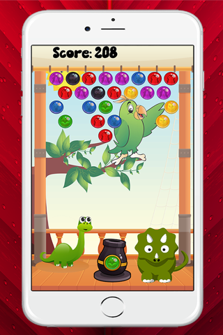 The Little Dinosaur Bubble Shooter Game Free screenshot 2