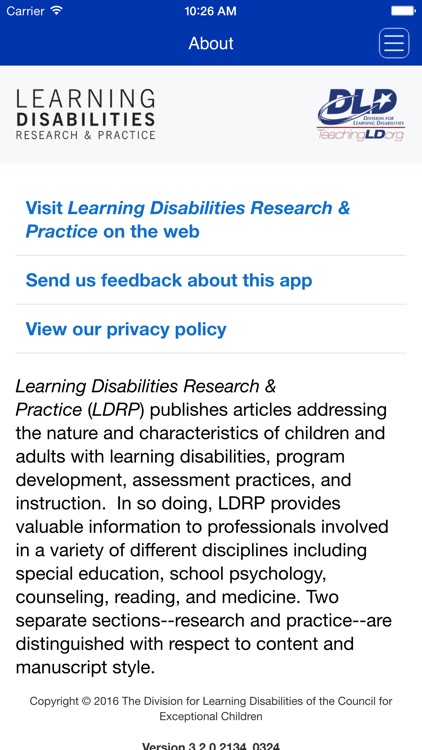 Learning Disabilities Research & Practice