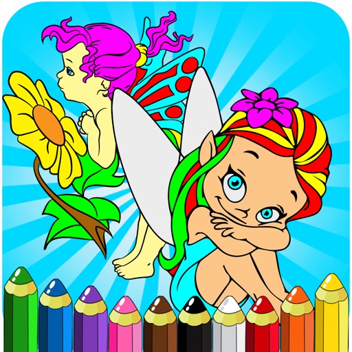 Fairy Coloring Books For Kids - Drawing Painting Princess Games iOS App