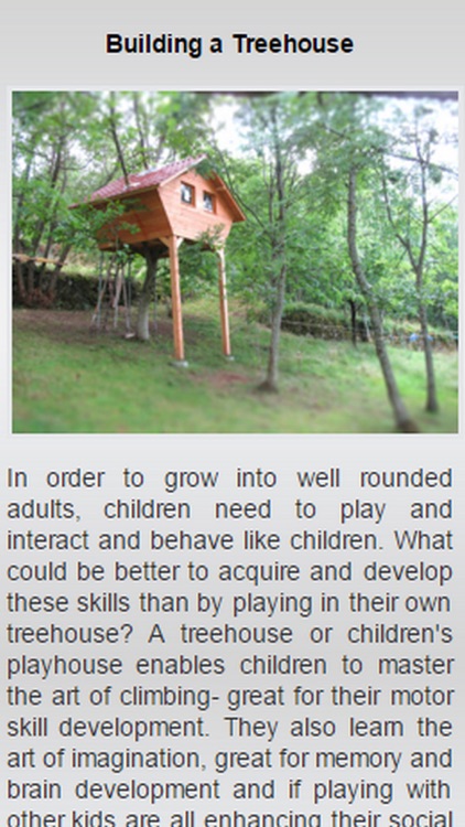 How To Build A Tree House.