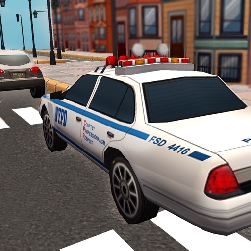 Crime City Police Car Chase 3D - Drive Cops Vehicles and Chase the Robbers icon
