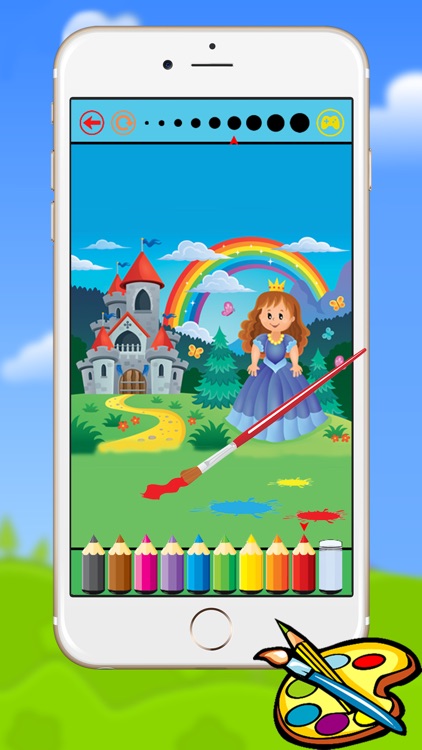 Princess Castle Coloring Book - Drawing for kids free games