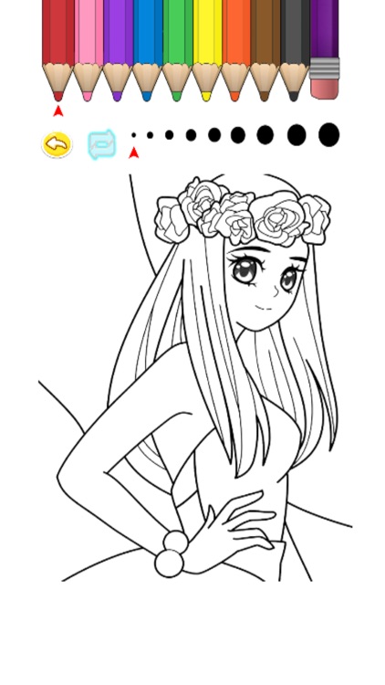 Kids Coloring Book - Princess Hiroshima 2 screenshot-3