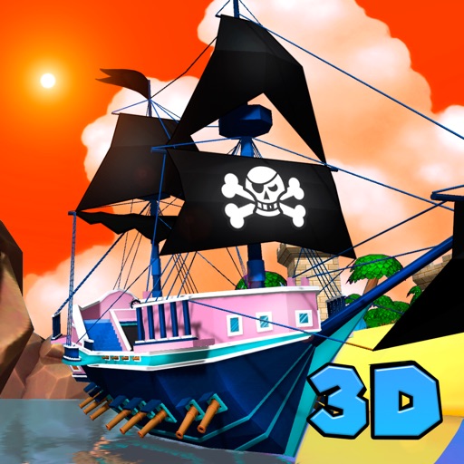 Pirate Ship Battle Wars 3D Icon