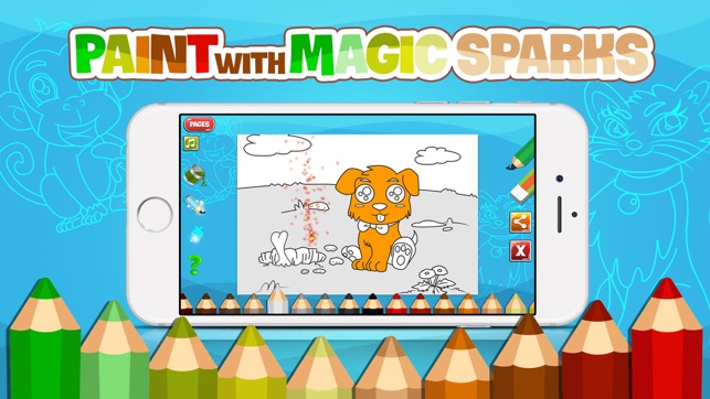 AniPaint - Coloring Animals with Sparks for Kids(圖2)-速報App