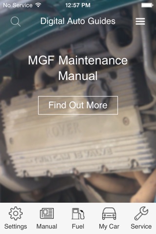 Digital Auto Guides MGF Maintenance Manual screenshot 2