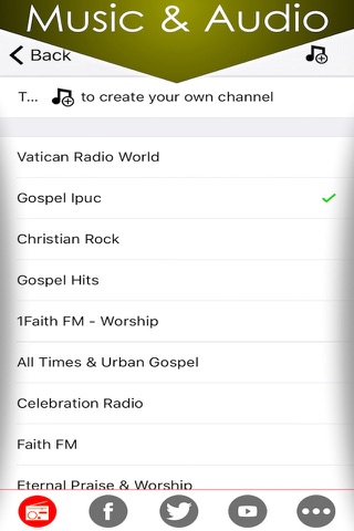 Christian Music plus Vatican news and talk Christianity radio , Gospel church songs from online internet radios station screenshot 2