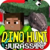 DINOSAURUS HUNT ( Jurassic Craft Version ) - Survival Block Mini game with Multiplayer