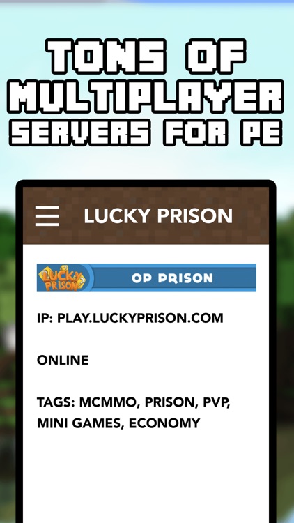 Hide And Seek Servers For Minecraft Pocket Edition by BlueGenesisApps