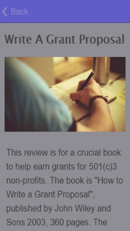 How To Write A Grant Proposal