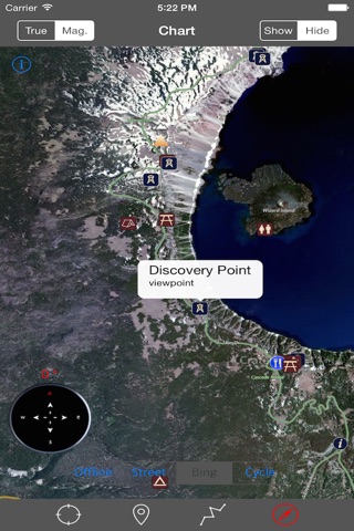 Crater Lake National Park GPS screenshot 2