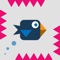 Tap the screen to make the bird fly but watch out for the spikes