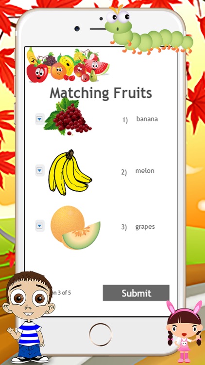 ABC Game for Nursery - Kid Learning Fruits match