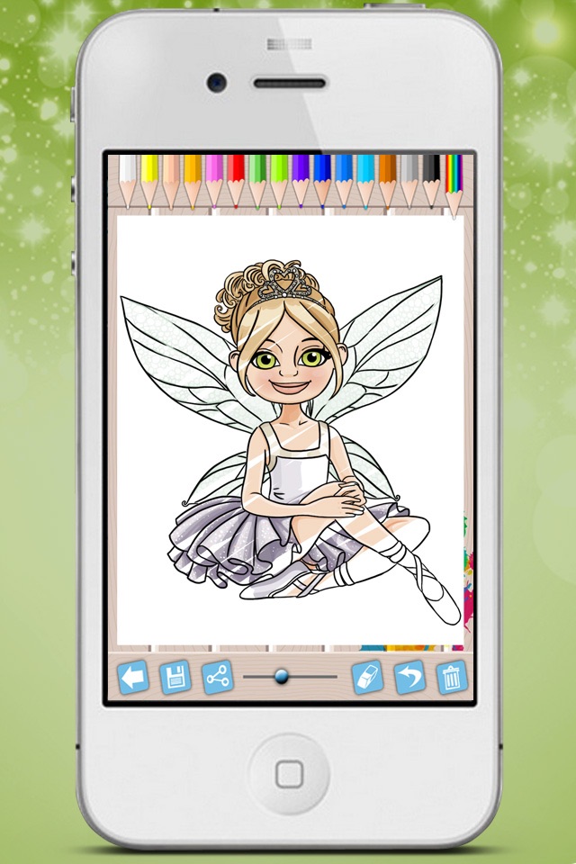 Fairies Coloring Book - Paint princesses tales screenshot 3