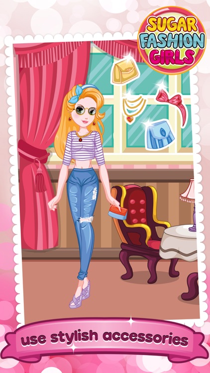 Dress Up Sugar Fashion Girls Story