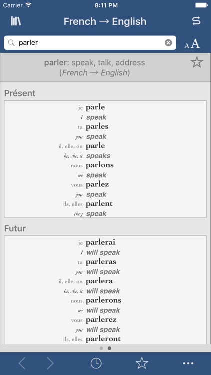 French-English Translation Dictionary and Verbs