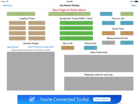 Job Report Simple App screenshot 2