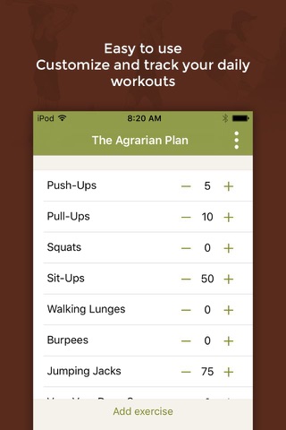 Agrarian Plan - Daily Exercise and Fitness Tracker screenshot 3