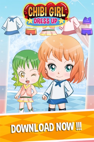 Cute anime girl creator dress-up - Chibi japanese make-up avatar characters kids Games screenshot 4