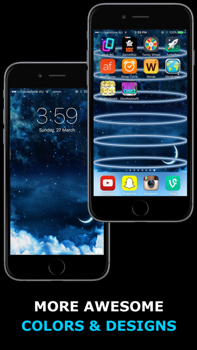 Glow Backgrounds - Customize your Home Screen Wallpaper Screenshot 3