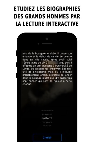 Rembrandt - interactive biography screenshot 2