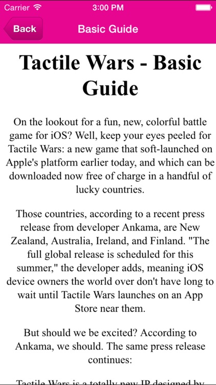 Guides and Tips for Tactile Wars - Video Guide