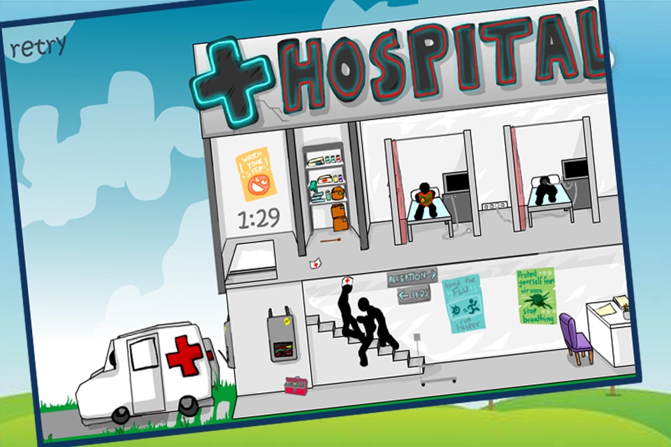 Deadly Hospital and Lab - Stickman Edition screenshot 2