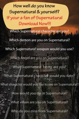 Game screenshot Personality Quiz for Supernatural Fans apk