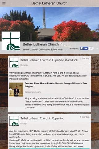 Bethel Lutheran screenshot 2