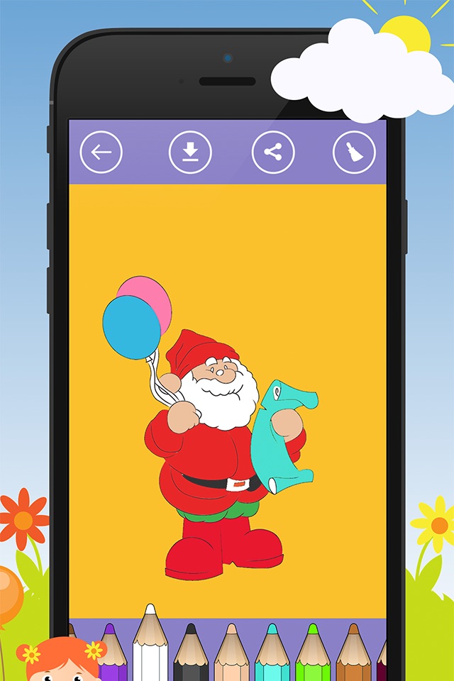 A Christmas and holiday season coloring Book for Children screenshot 2
