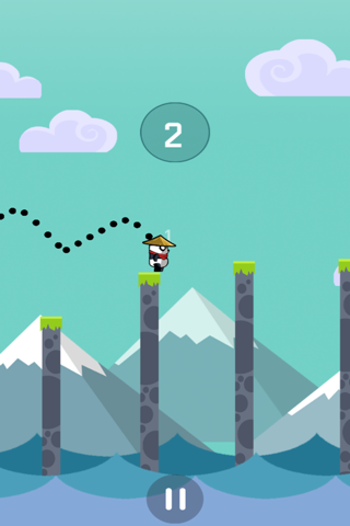 Spring Baby Ninja Panda - Stick Jumpy Hero screenshot 2