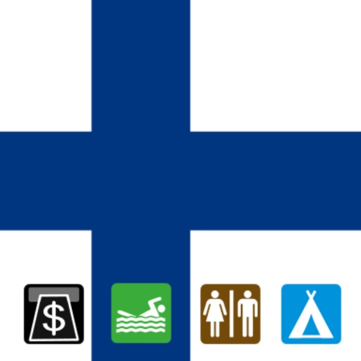 Leisuremap Finland, Camping, Golf, Swimming, Car parks, and more icon