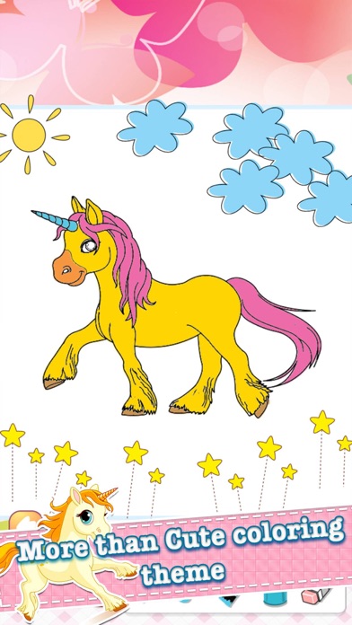 How to cancel & delete Little Unicorn Drawing Coloring Book - Cute Caricature Art Ideas pages for kids from iphone & ipad 4