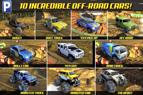 Offroad 4x4 Truck Trials Parking Simulator a Real Car Stunt Driving Racing Sim screenshot 2