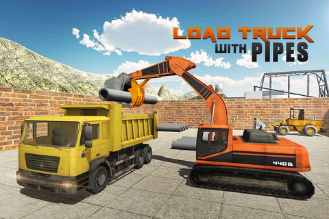 Heavy Excavator Crane Simulator 3D – A PRO construction truck driver challenge screenshot 4