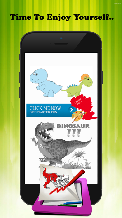 Dinosaur Peinture et Coloring Book - Jeux gratuits pour Kids LearningCapture d'écran de 1