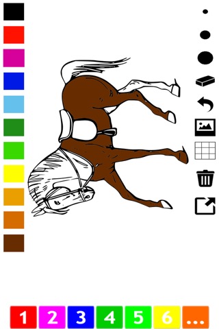アクティブ！塗り絵の本 子供のための馬の： 学ぶ ペイントや馬を着色するのおすすめ画像1