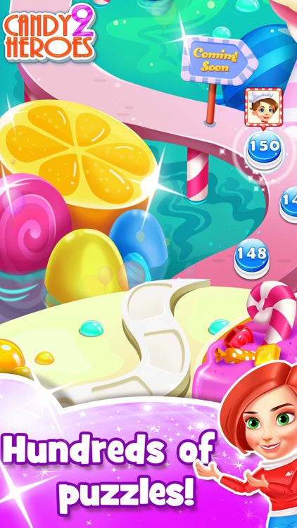 Candy Heroes 2 - Match kendall sugar and swipe cookie to hit goal screenshot-3