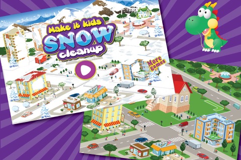 Make it Kids Winter Storm Job - A  Frozen Snow Day Fun Cleaning game screenshot 2